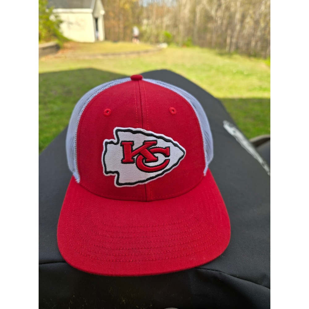 47 Brand Kansas City Chiefs Youth Trucker Hat‎ Red White Adjustable NFL Cap
